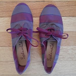 Splendid Striped Lace-Up Shoe